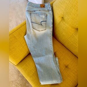 American Eagle High-rise Jeggings size 12/Reg-light blue